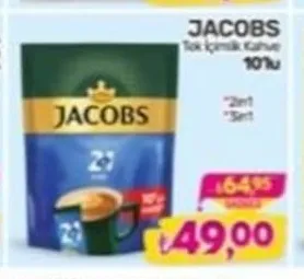 Jacobs Tek İçimlik Kahve 10'Lu