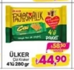 Ülker Çizi Kraker 4'Lü 280 Gr