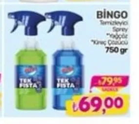 Bingo Temizleyici Sprey Köpük / Kireç Çözücü 750 Gr