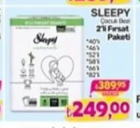 Sleepy Çocuk Bezi 2'Li Fırsat Paketi