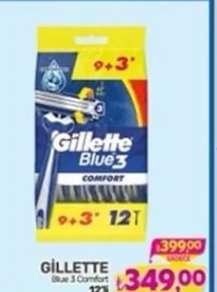Gillette Blue 3 Comfort 12'Li