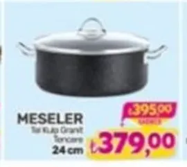 Meseler Tel Kulp Granit Tencere 24 Cm