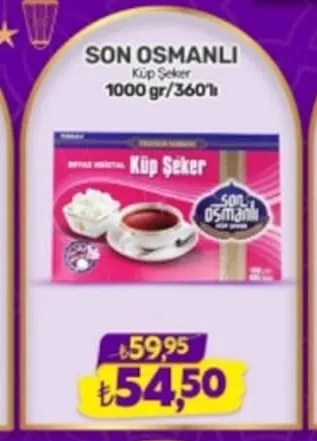 Son Osmanlı Küp Şeker 1000 Gr/360'Lı