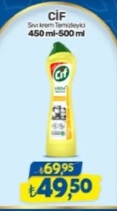 Cif Sıvı Krem Temizleyici 450 Ml-500 Ml