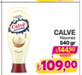 Calve Mayonez 540 Gr