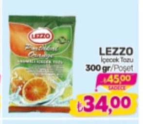 Lezzo İçecek Tozu 300 Gr/Poşet