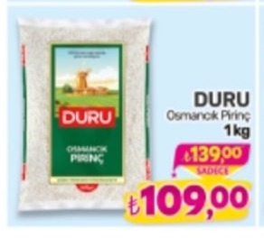 Duru Osmancık Pirinç 1 Kg