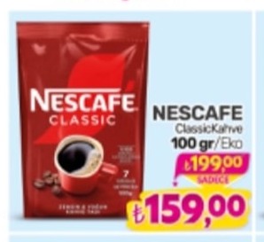 Nescafe Classic Kahve 100 Gr/Eko