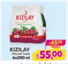 Kızılay Meyveli Soda 6X200 Ml