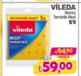 Vileda Bezzy Temizlik Bezi 5'Li