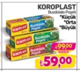 Koroplast Buzdolabı Poşeti