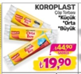Koroplast Çöp Torbası