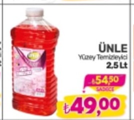 Ünle Yüzey Temizleyici 2,5 Lt