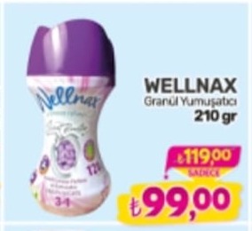 Wellnax Granül Yumuşatıcı 210 Gr