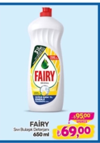 Fairy Sıvı Bulaşık Deterjanı 650 Ml