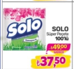 Solo Süper Peçete 100'Lü