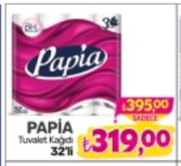 Papia Tuvalet Kağıdı 32'Li