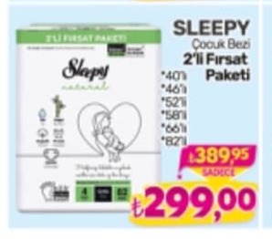 Sleepy Çocuk Bezi 2'Li Fırsat Paketi