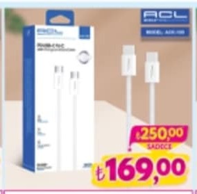 Acl Double Type-C Charging Cable