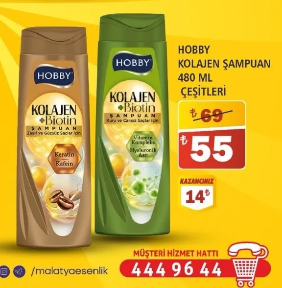 Hobby Kolajen Şampuan 480 Ml