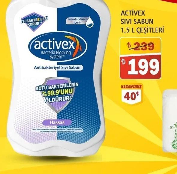 Activex Sivi Sabun 1,5 L Çeşi̇Tleri̇