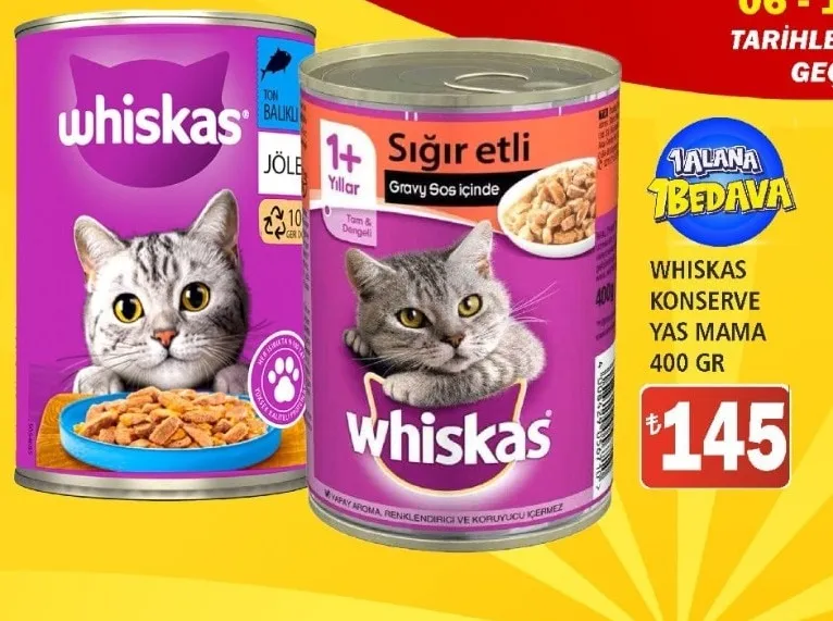 Whiskas Konserve Yaş Mama 400 Gr