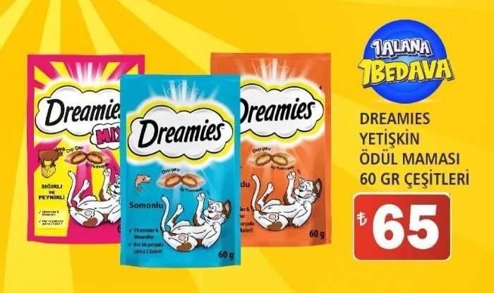 Dreamies Yetişkin Ödül Maması 60 Gr Çeşitleri