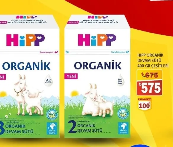 Hipp Organik Devam Sütü 400 Gr Çeşitleri