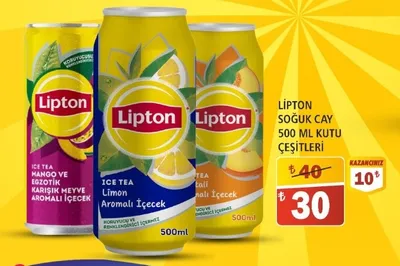 Lipton Soğuk Çay 500 Ml Kutu Çeşitleri