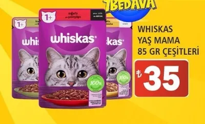 Whiskas Yaş Mama 85 Gr Çeşi̇Tleri̇