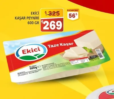 Ekici Kaşar Peyniri 600 Gr