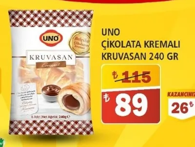 Uno Çi̇Kolata Kremali Kruvasan 240 Gr
