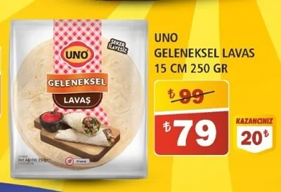Uno Geleneksel Lavas 15 Cm 250 Gr