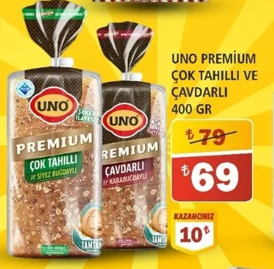 Uno Premium Çok Tahilli Ve Çavdarli 400 Gr