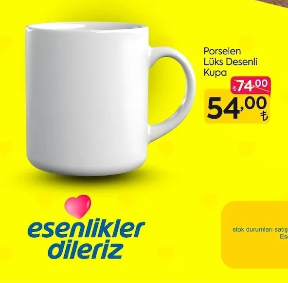 Porselen Lüks Desenli Kupa