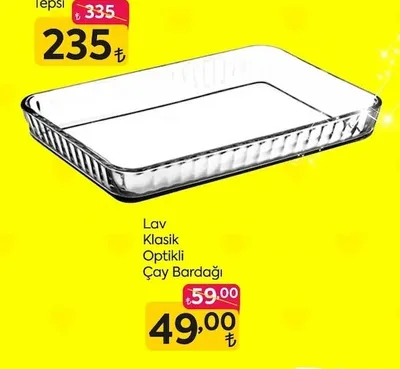 Lav Klasik Optikli Çay Bardağı