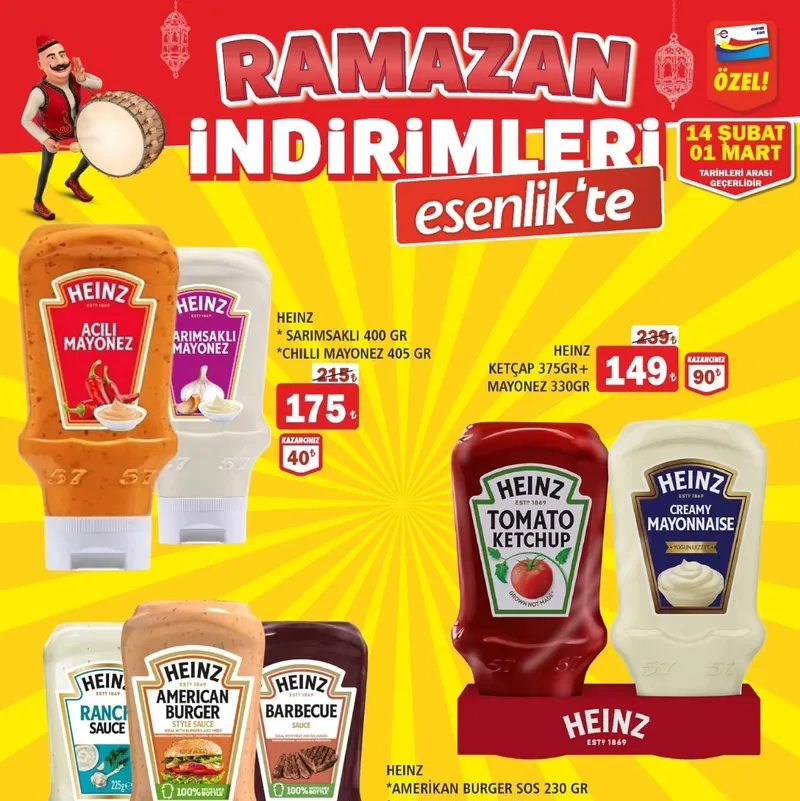 Heinz Sarimsakli 400 Gr Ve Chilli Mayonez 405 Gr