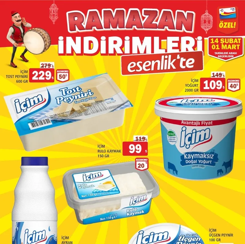 İçim Tost Peyniri 600 Gr