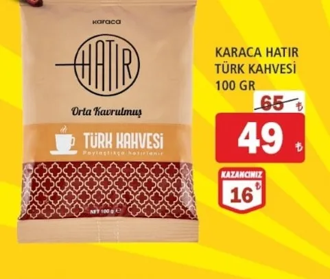Karaca Hatır Türk Kahvesi 100 Gr