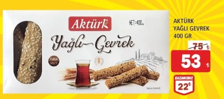Aktürk Yağlı Gevrek 400 Gr