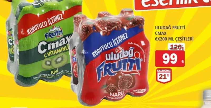 Uludağ Frutti Cmax 6X200 Ml
