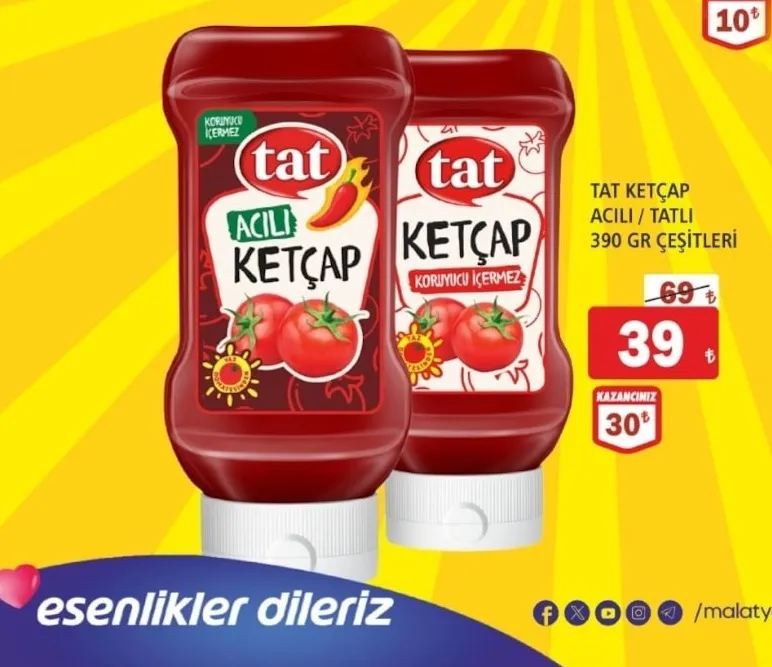 Tat Ketçap Acili / Tatli 390 Gr