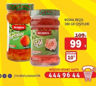 Koska Reçel 380 Gr Çeşi̇Tleri̇