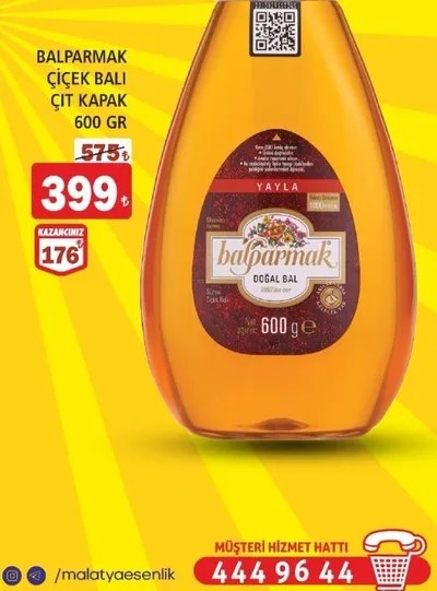 Balparmak Çi̇Çek Bali Çit Kapak 600 Gr