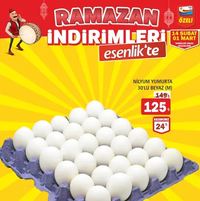 Ni̇Lyum Yumurta 30'Lu Beyaz (M)
