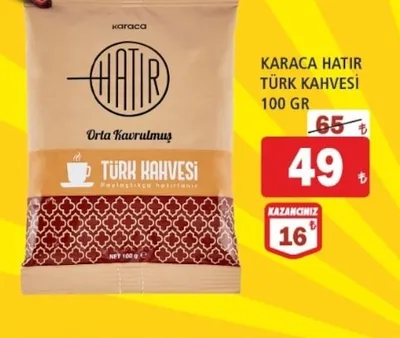 Karaca Hatır Türk Kahvesi 100 Gr