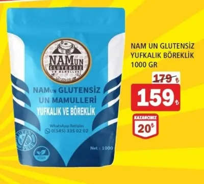 Nam Un Glutensiz Yuflalık Böreklik 1000 Gr