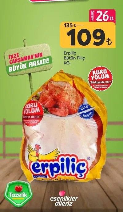 Erpiliç Bütün Piliç Kg.