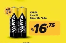 Varta İnce Pil Süperlife *Aaa