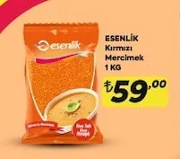 Esenlik Kırmızı Mercimek 1 Kg
